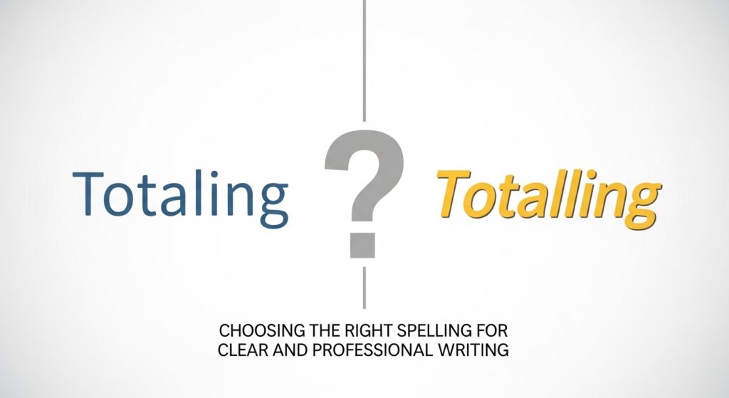 totaling or totalling
