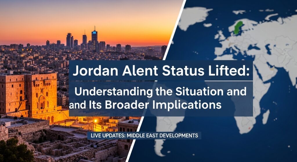 Jordan Alert Status Lifted